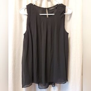 Black Flowy Sleeveless Tank Sheer Apt 9 Size Small High Low Comfy Sheer Layered